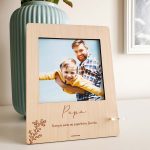 Portafotos de madera Grabado