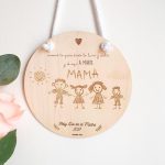 Placa personalizada día la madre