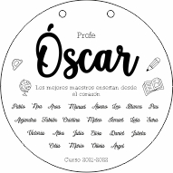 Placa Profesor Modelo 2
