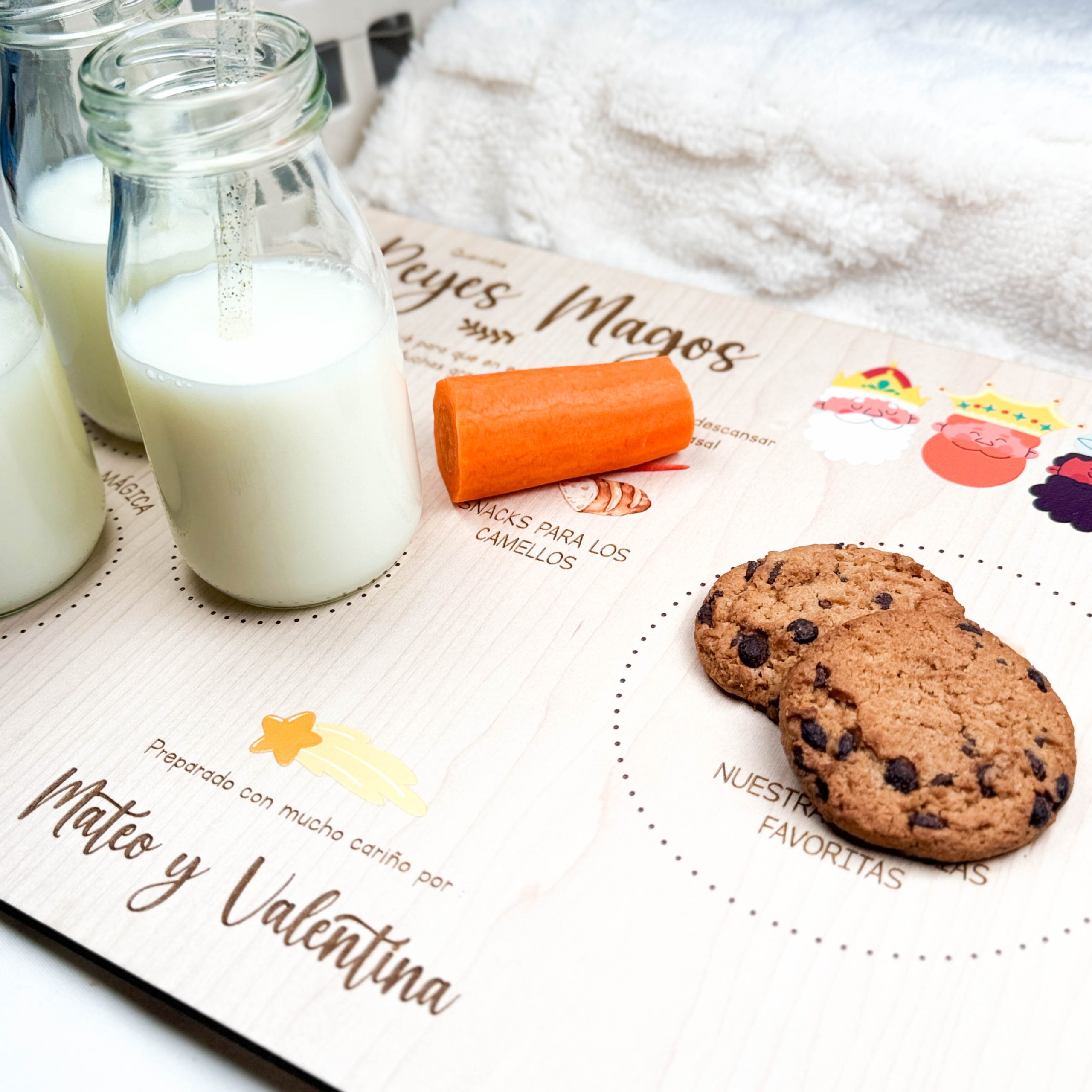 Bandeja personalizada Reyes Magos madera1 - Wooden Love