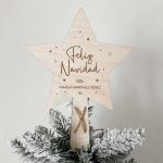 Estrella Árbol Navidad Wooden Love