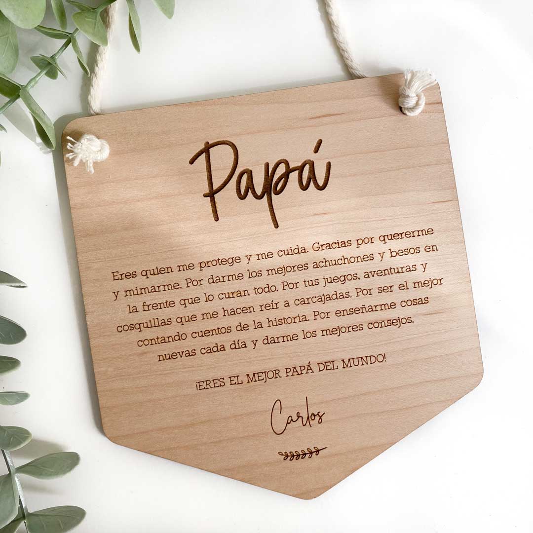 Banderola texto personalizado Wooden Love Banderola texto personalizado Wooden Love