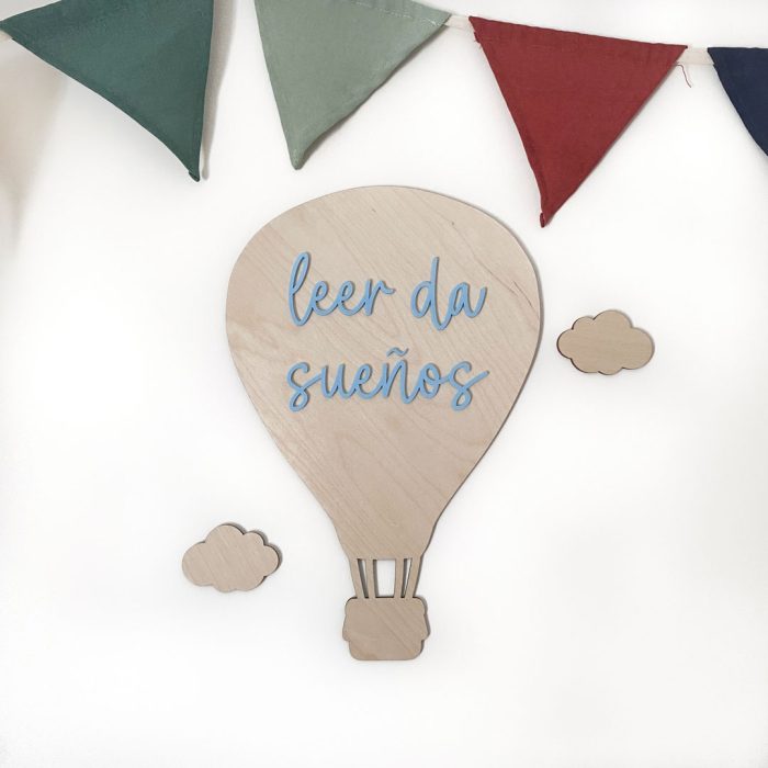 Globo Leer da sueños Wooden Love