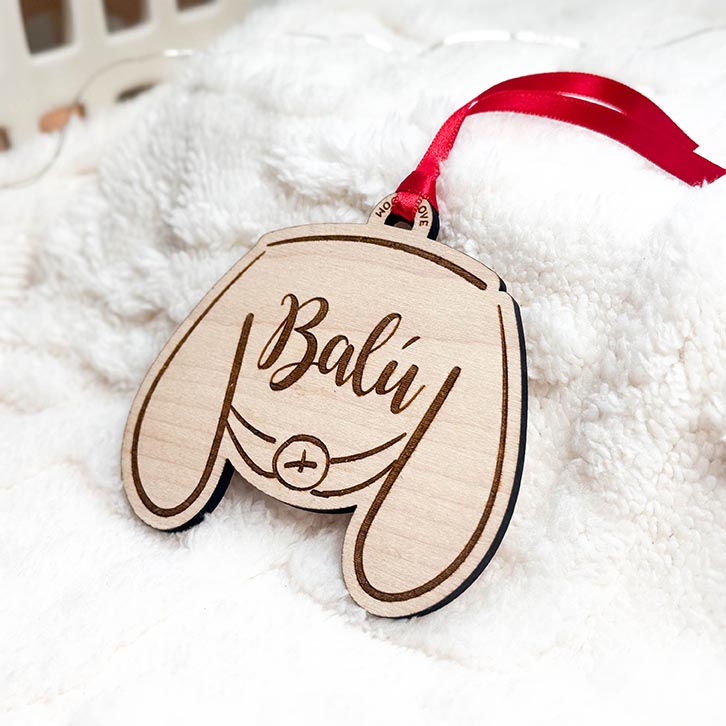 Adorno Navidad personalizado Doggy3 - Wooden Love