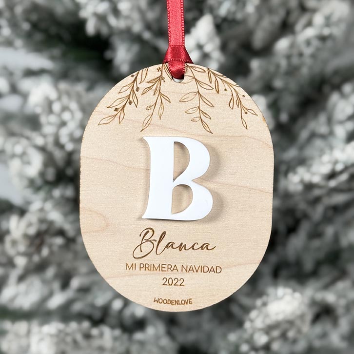 Adorno Navidad personalizado Nature - Wooden Love