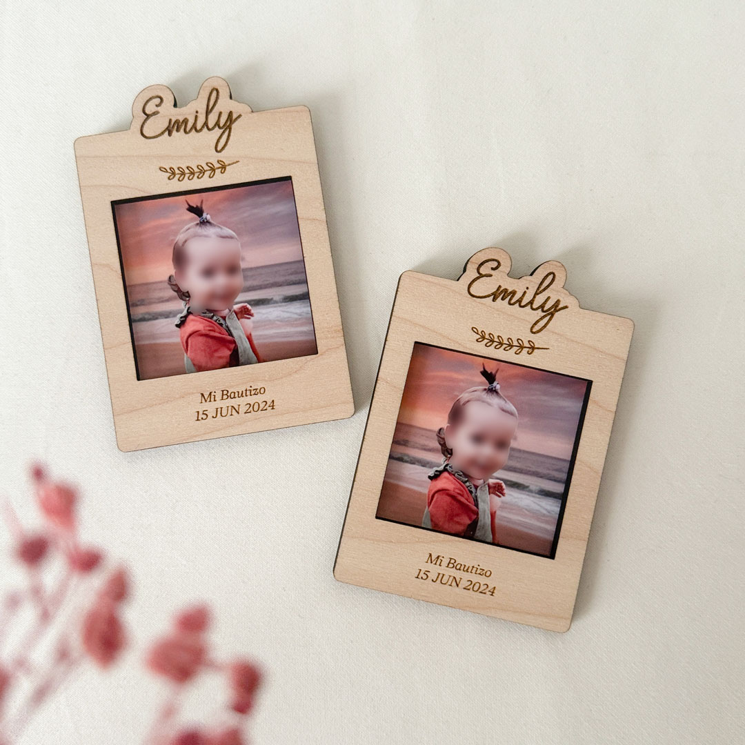 Imán-madera-personalizado-fotografía-Leaves-Wooden-Love5