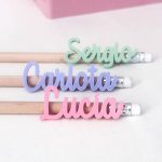 Lápiz personalizado Nombre - Wooden Love