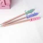 Lápiz personalizado Nombre - Wooden Love